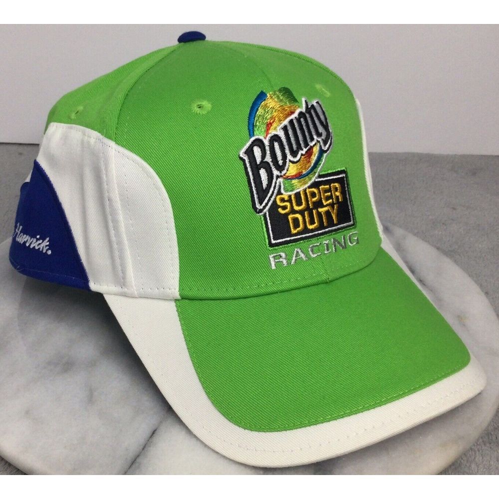 Vintage Kevin Harvick Bounty Super Duty Racing Green Strapback Hat Cap Nascar 33